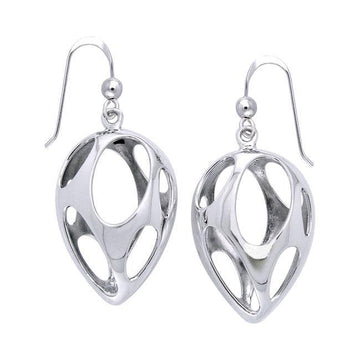 Bold Filigree Silver Earring TER1222 - Jewelry